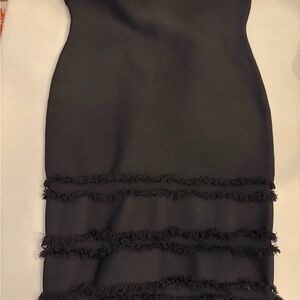BCBGMaxAzria Textured Black Dress